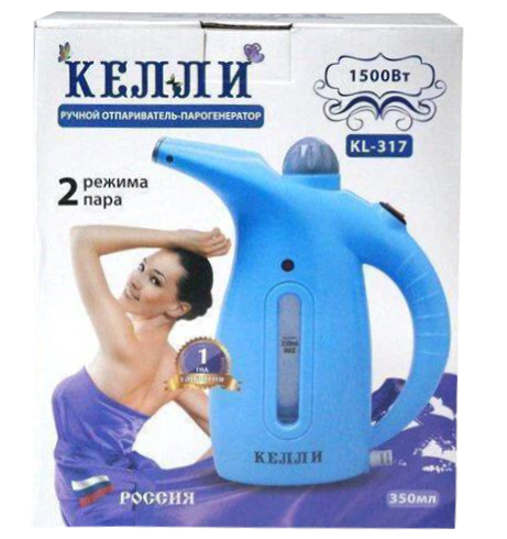 Ручний вертикальний відпарювач KELLI KL-317 Блакитний