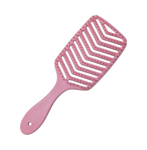 Гребінець пластиковий продувний Hollow Comb (Candy-colored) Рожевий