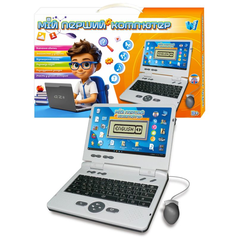 Дитячий Ноутбук (88777) "WToys",озвучка УКР.АНГЛ. МОВОЮ