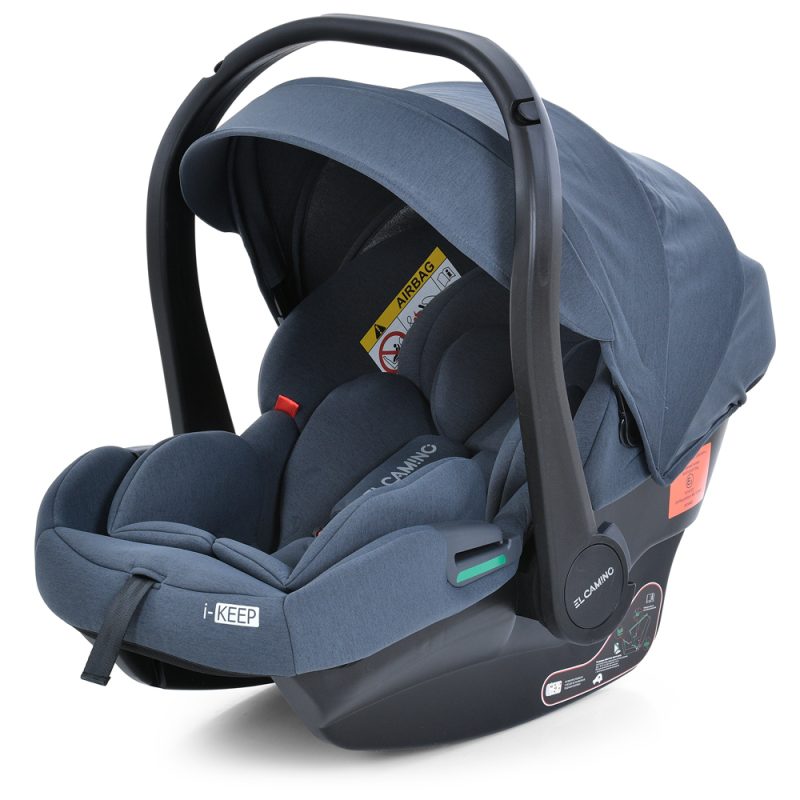 Автокрісло дитяче EL CAMINO i-KEEP (ME 1186 Melange Midnight Gray) зріст дитини 40-87см