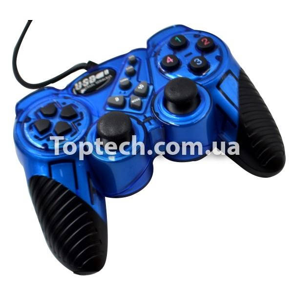Дротовий геймпад PC FHJ-906 джойстик ігровий Синій