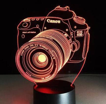 Світильник 3D Desk Lamp Фотоапарат
