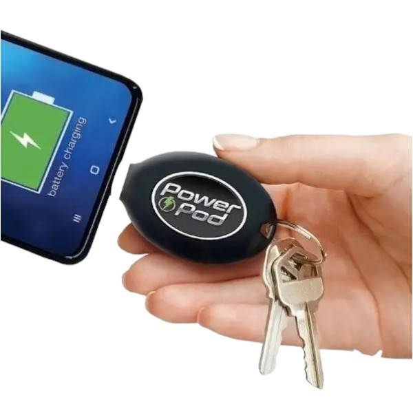 Брелок-powerbank 800мАч PowerPod Черный