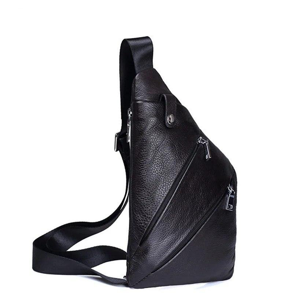 Мужская сумка Cross Body / Сумка Мессенджер черная кожзам