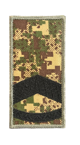 Погон нагрудный на липучке Хищник Штаб Сержант