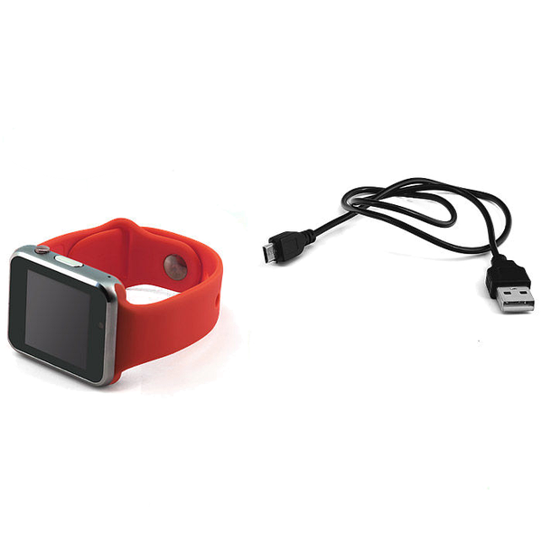 Розумний Годинник Smart Watch А1 red (англ. версія) + Навушники подарунок