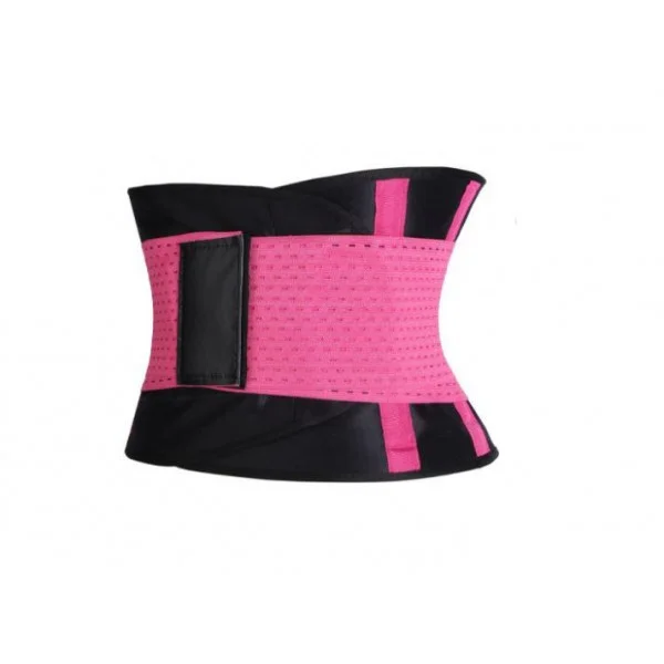 Пояс для схуднення Hot Shapers Belt Power Чорний з рожевим р-р XXL