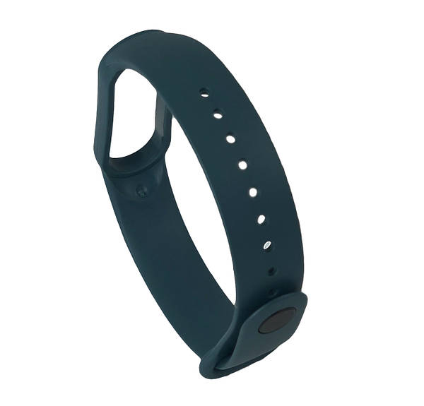 Ремінець силіконовий для Xiaomi Mi Band 5 №15 темно-бірюзовий