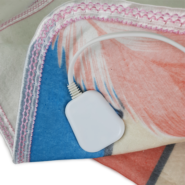 Простирадло електричне з сумкою Electric Blanket 150х120см (кольорові смуги)