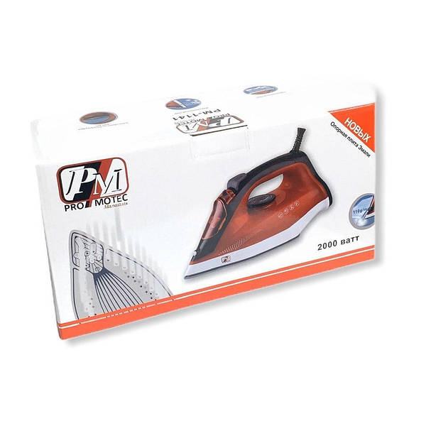 Паровой Керамический Утюг Promotec PM 1141 Красный