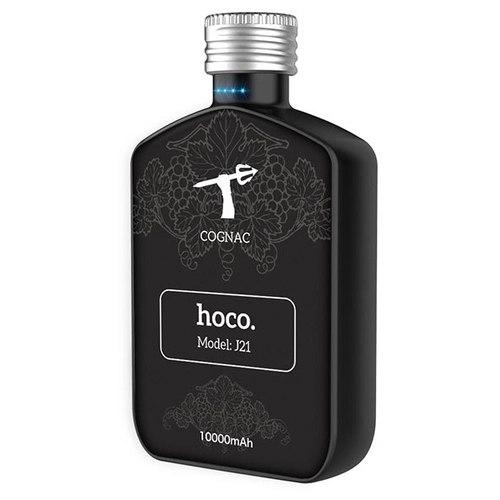 Портативний зарядний пристрій Power Bank Hoco J21 Vintage Wine 10000 mAh Cognac Чорний