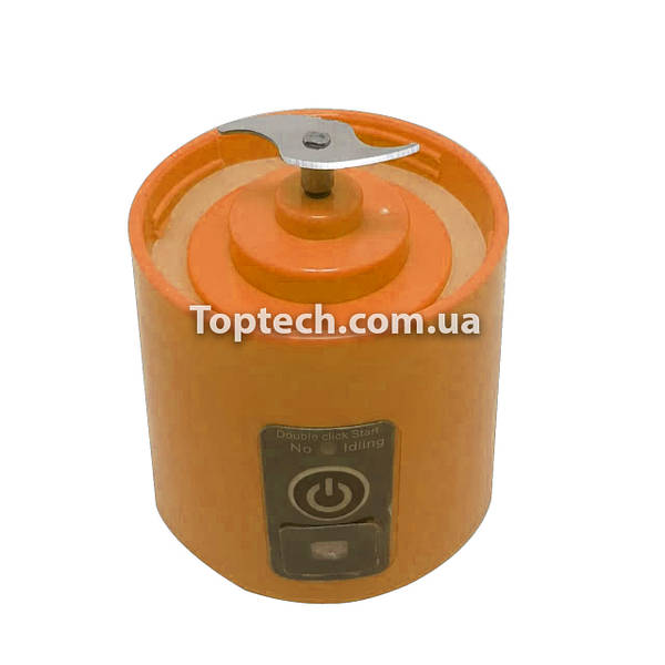 Блендер Smart Juice Cup Fruits USB Помаранчевий 2 ножі