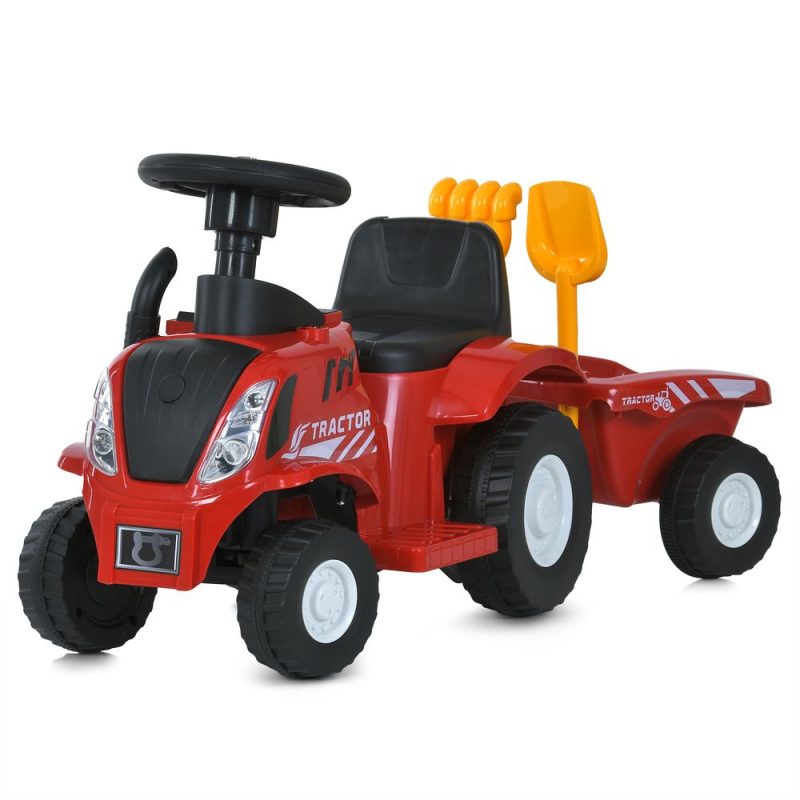 Детская каталка-толокар Трактор з причепом Bambi (M 6153B-3) с мотором 25W / 6V