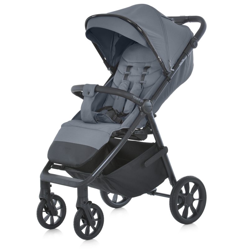 Детская коляска EL CAMINO MALTA (ME 1182 Iron Gray) москитная сетка, дождевик, подстак., чехол