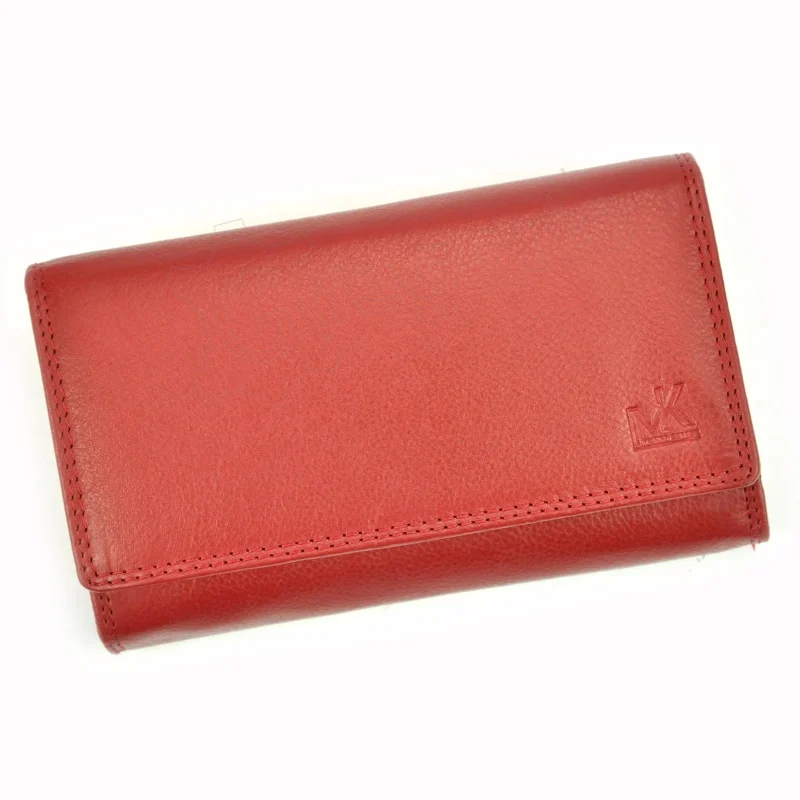 Жіночий шкіряний гаманець Money Kepper 12137 RFID Червоний