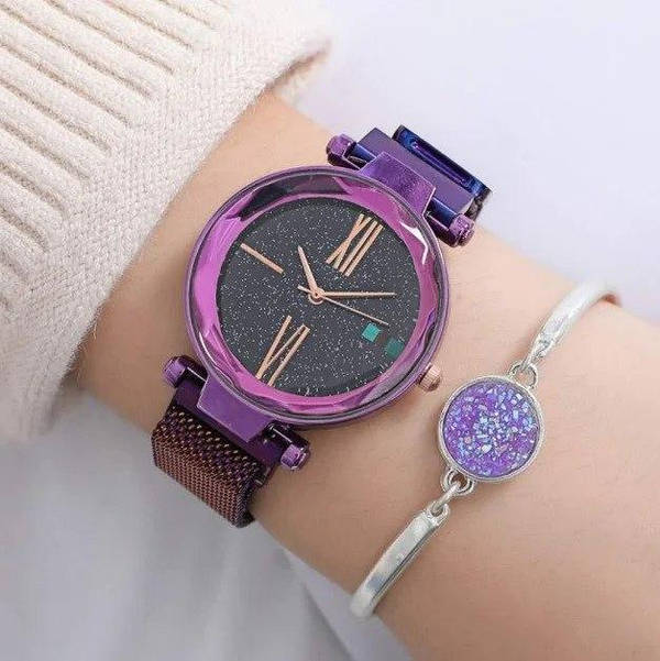 Женские Часы Starry Sky Style Watch Фиолетовый
