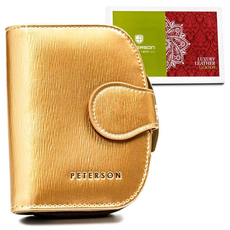 Жіночий шкіряний гаманець Peterson PTN 43972-SH шампанське