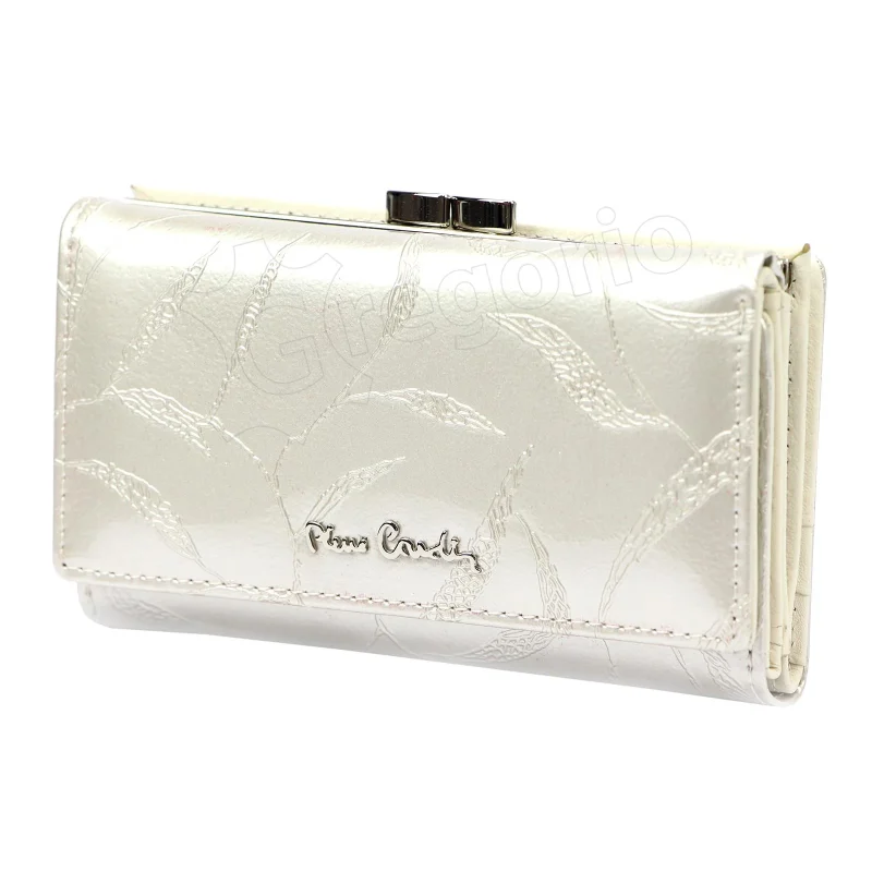 Жіночий шкіряний гаманець Pierre Cardin 02 LEAF 108 Крем