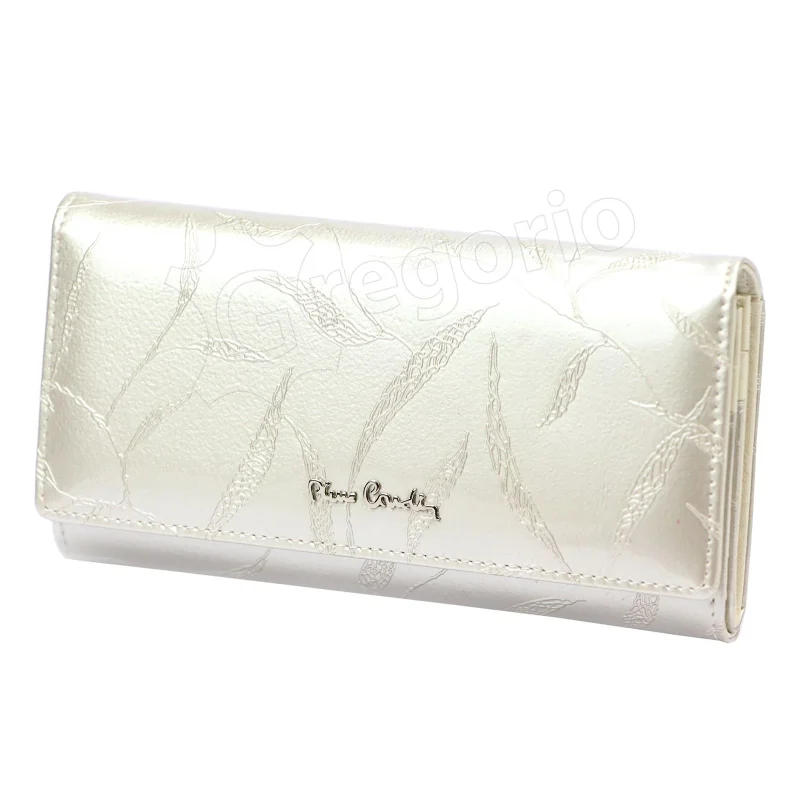 Жіночий шкіряний гаманець Pierre Cardin 02 LEAF 102 Крем