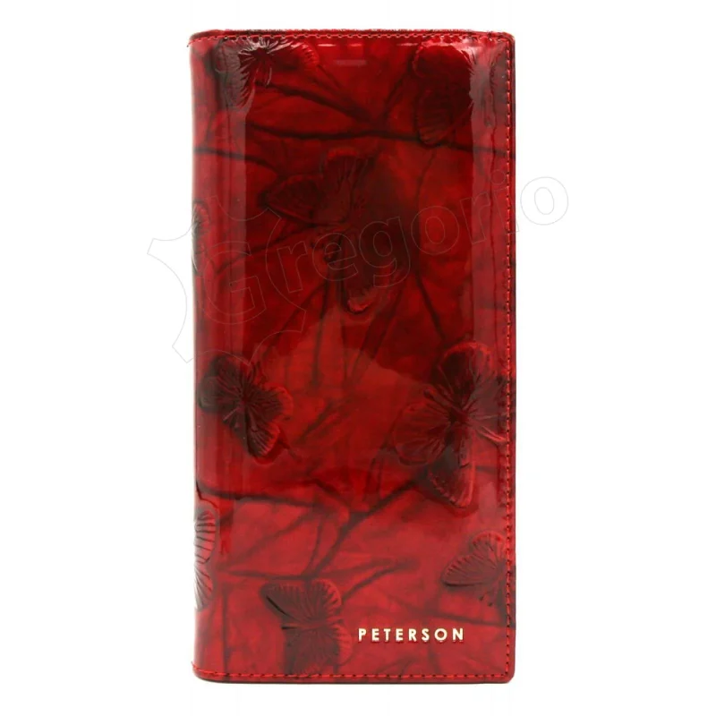 Жіночий шкіряний гаманець Peterson PTN 421431-BF Червоний