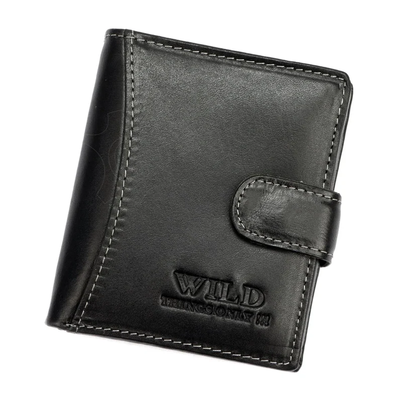 Чоловічий шкіряний гаманець Always Wild Things Only 5505-1S Чорний