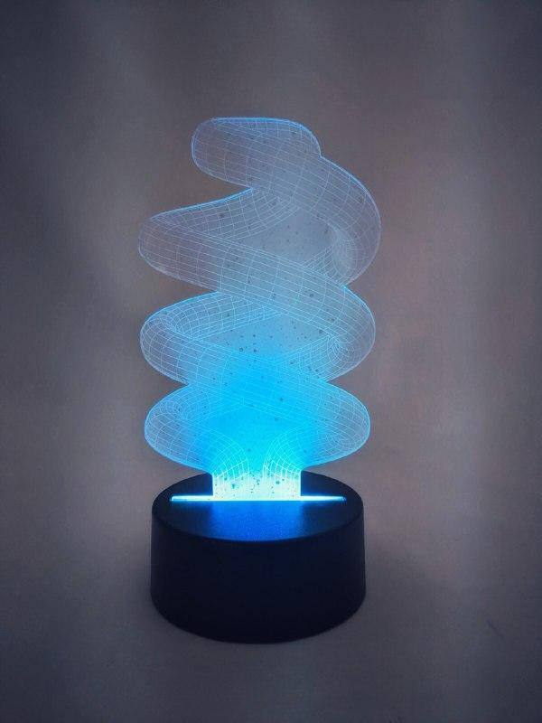 Светильник 3D Desk Lamp Зигзаг
