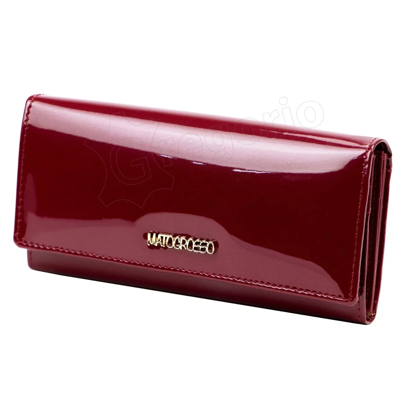 Жіночий шкіряний гаманець Mato Grosso 0743-57 RFID бордовий