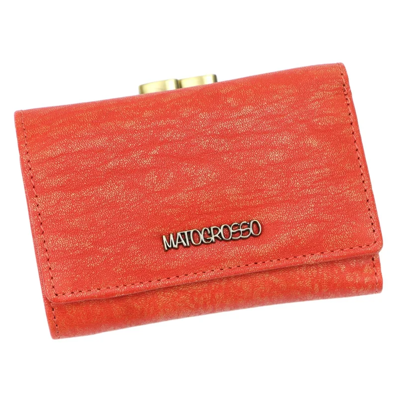 Жіночий шкіряний гаманець Mato Grosso 0579-50 RFID Червоний