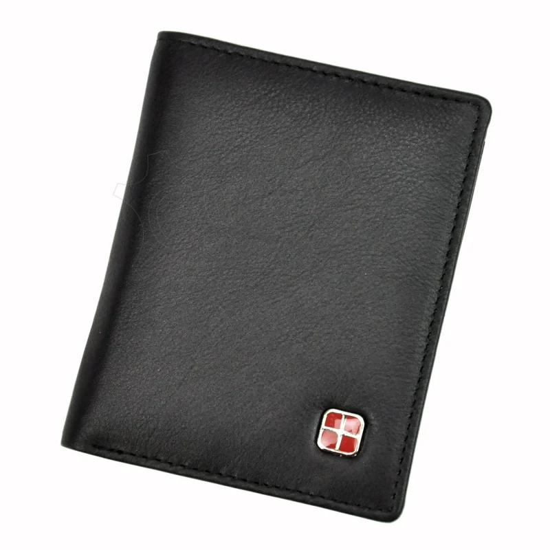 Чоловічий шкіряний гаманець Albatross SN PC RFID Чорний