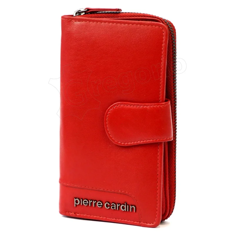 Жіночий шкіряний гаманець Pierre Cardin TILAK131 2202 Червоний