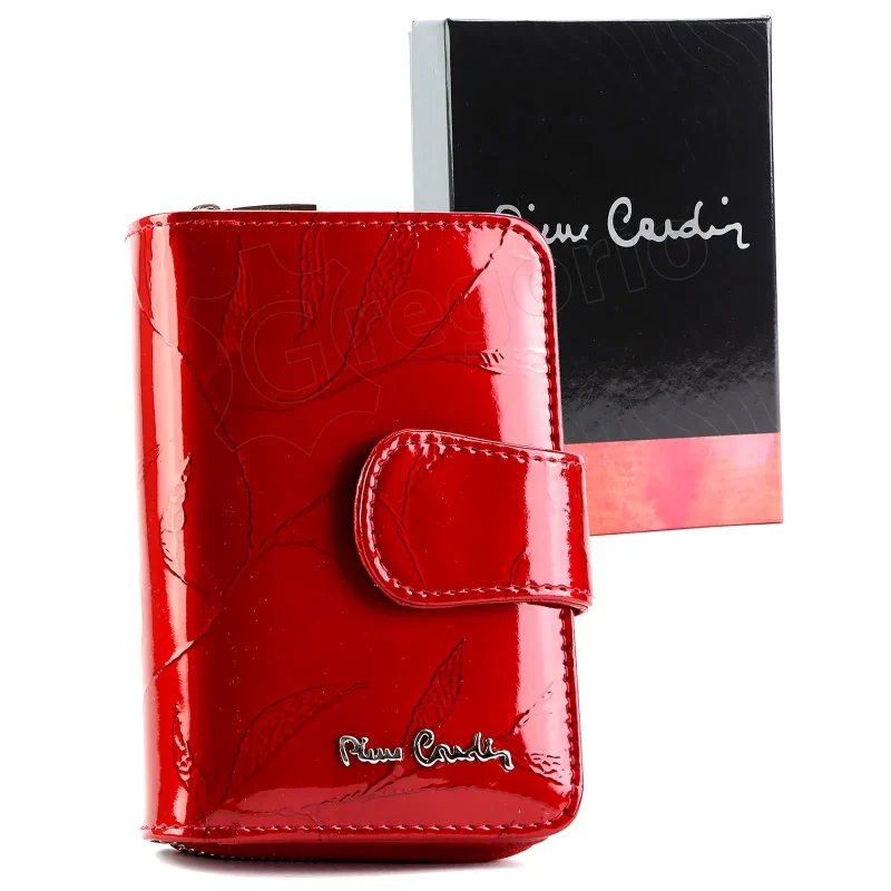 Жіночий шкіряний гаманець Pierre Cardin 02 LEAF-N 115 Червоний