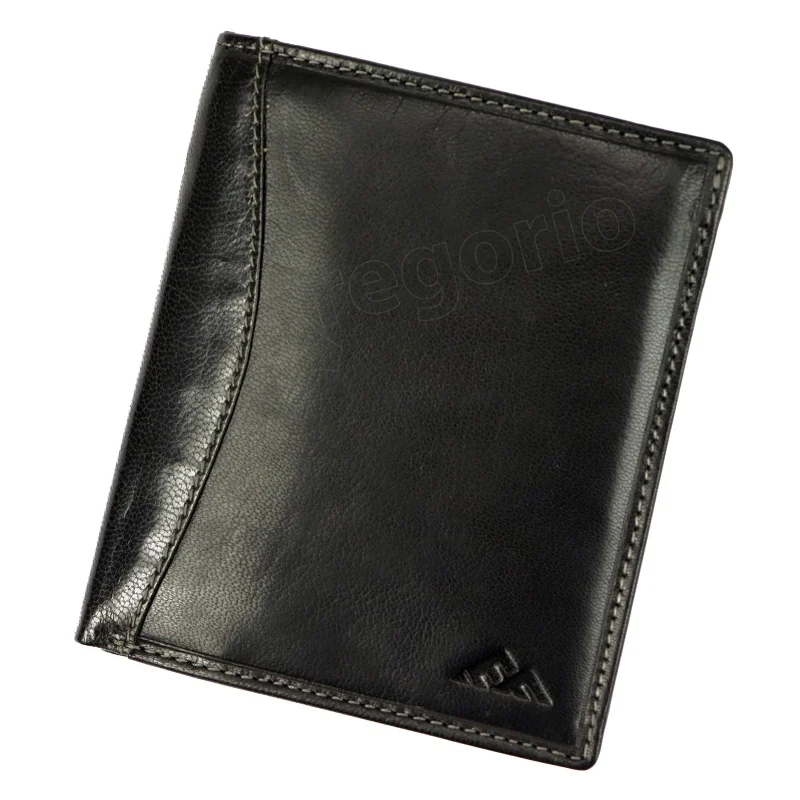 Чоловічий шкіряний гаманець EL FORREST 552-63 RFID Чорний
