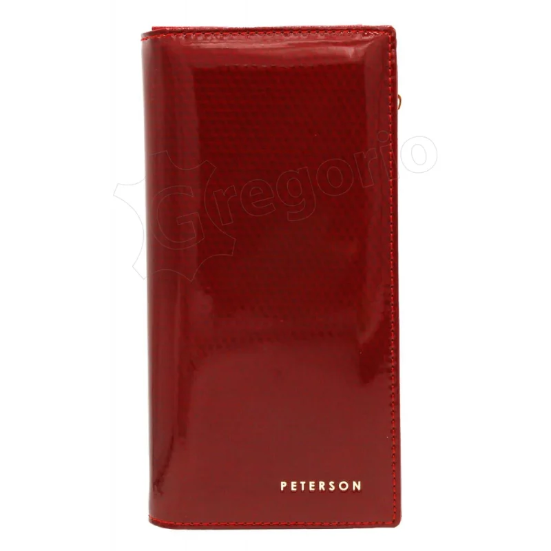 Жіночий шкіряний гаманець Peterson PTN 421431-SBR Червоний