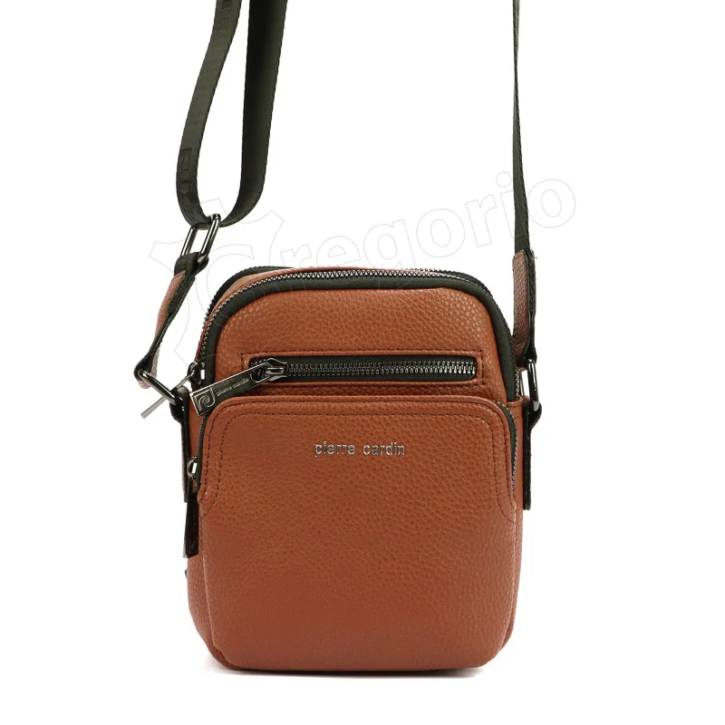 Чоловіча сумка з екошкіри Pierre Cardin IZA304 52706/527066 / SMALL Коричневий