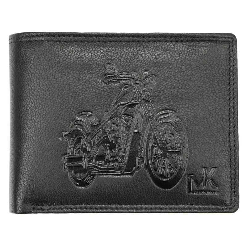 Чоловічий шкіряний гаманець Money Kepper TCC 5600-4 RFID Чорний
