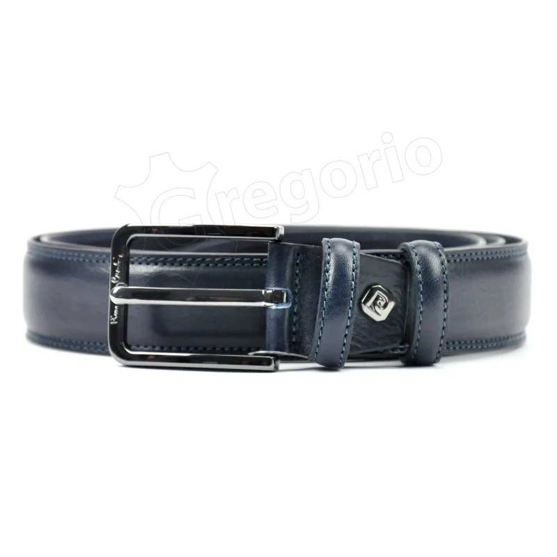 Чоловічий ремінь Pierre Cardin VNG 088 GF Блакитний