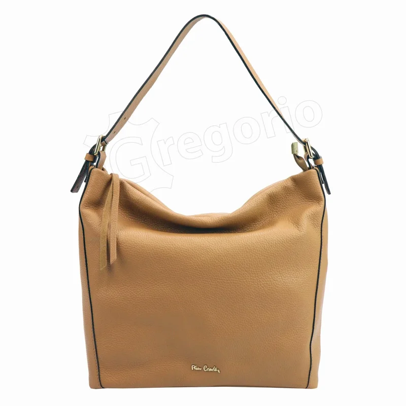 Жіноча шкіряна сумка Pierre Cardin 6334 EDF 1 верблюд-
