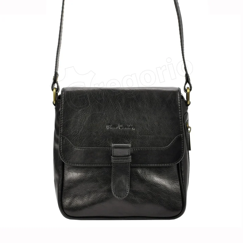 Чоловіча шкіряна сумка Pierre Cardin 4227 GNC AVANC Чорний