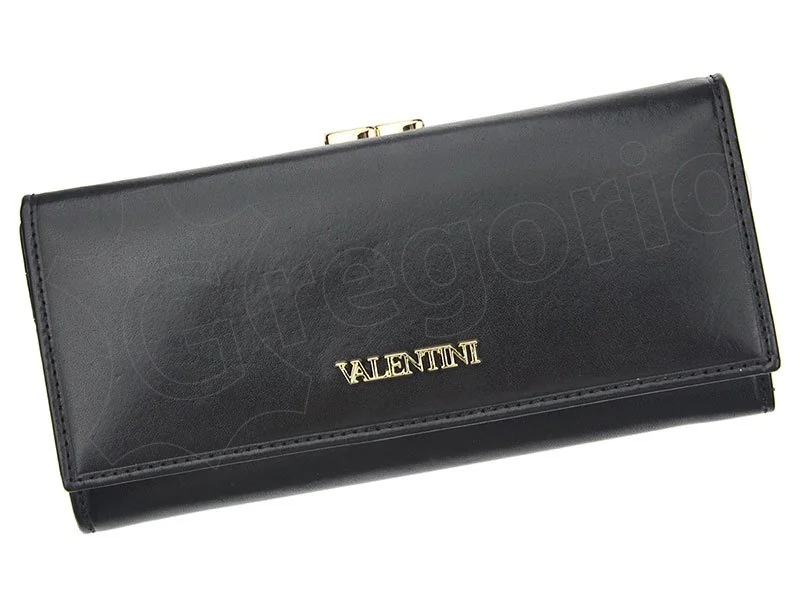Жіночий шкіряний гаманець Valentini 5702 G18 Чорний