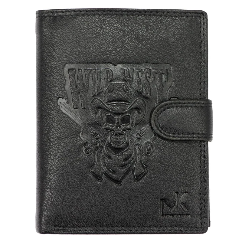 Чоловічий шкіряний гаманець Money Kepper TCC 5601B-2 RFID Чорний