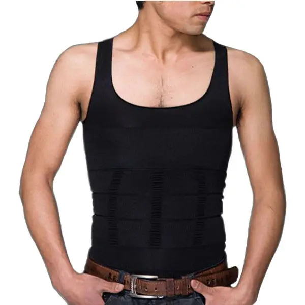 Мужская корректирующая майка Slim'N Lift Черная XXXL